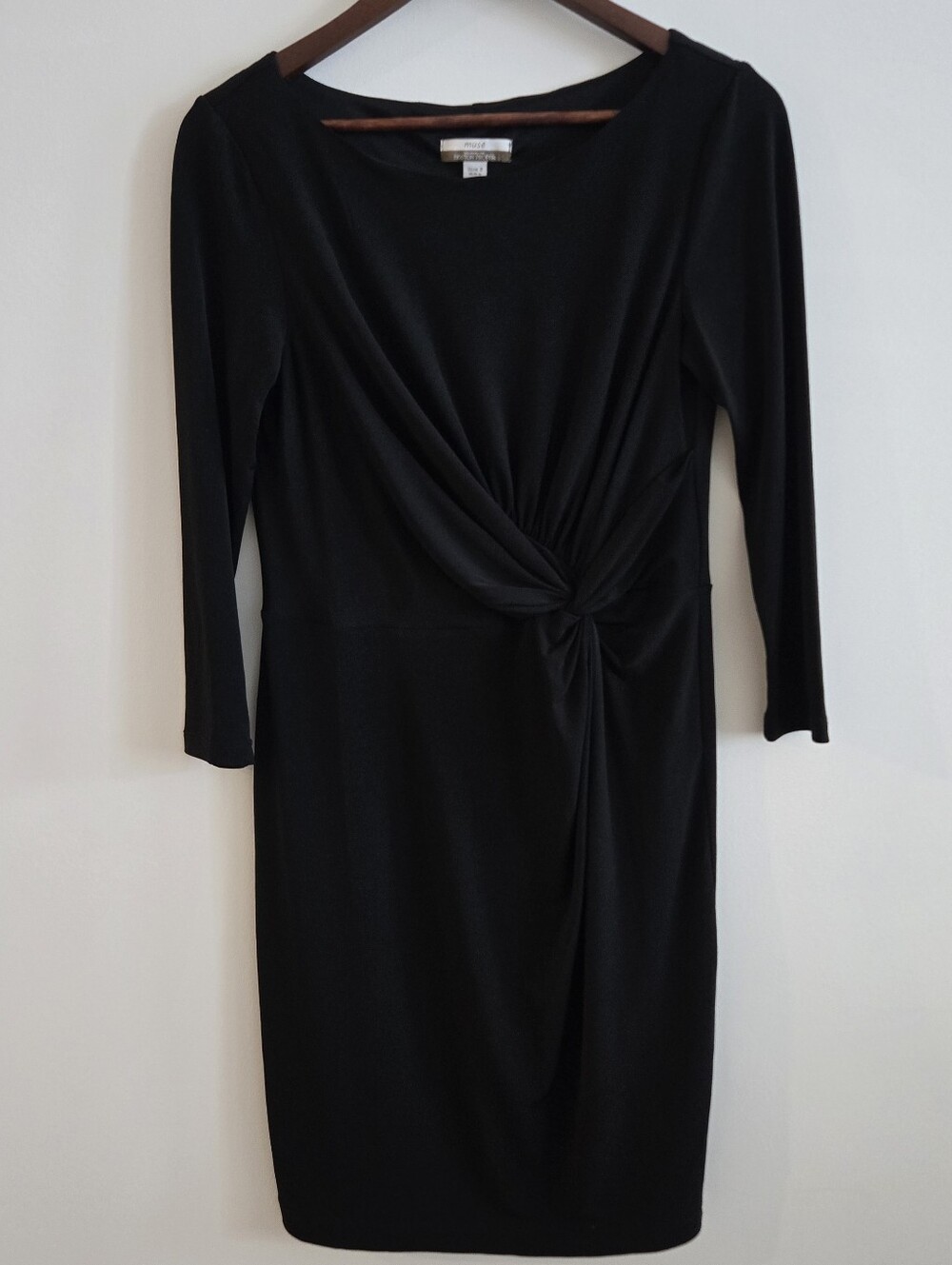 Muse for Boston Proper Knot Front Dress Sz 8 M Classic Business Professional